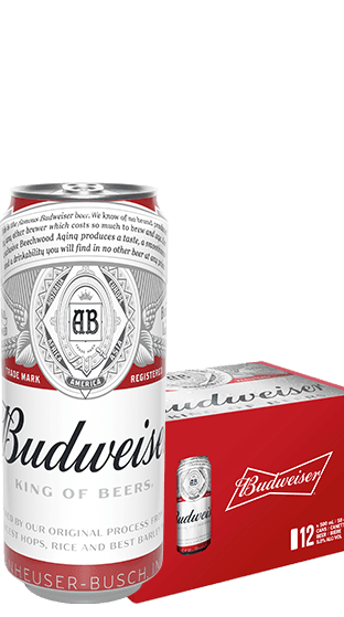 Budweiser Beer Bottle 340ml - Bar Menu